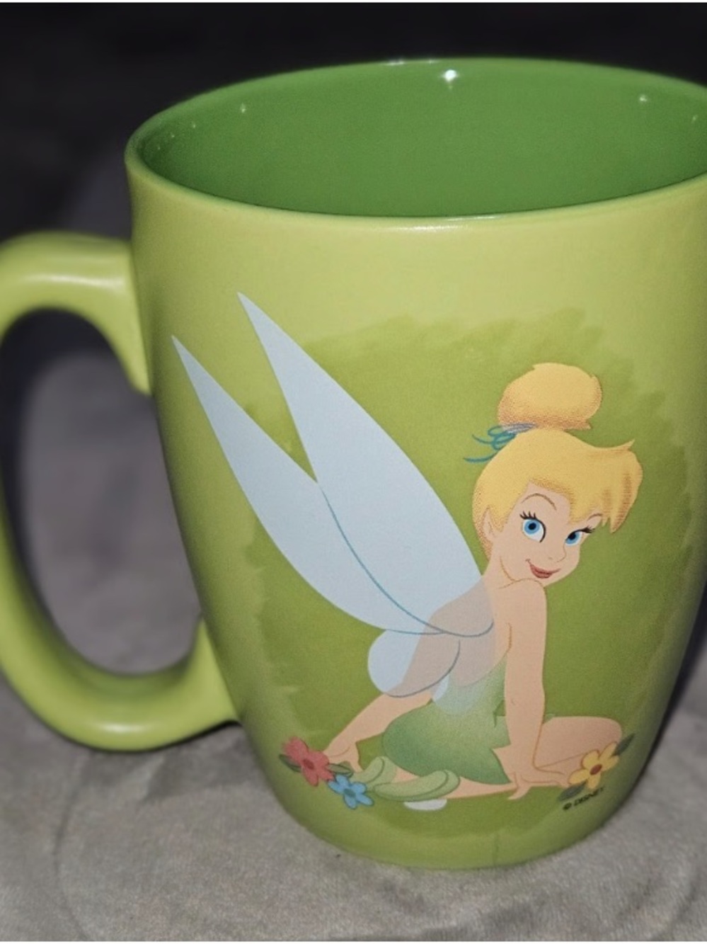Green Tinker Bell Ceramic Mug with Character Artwork